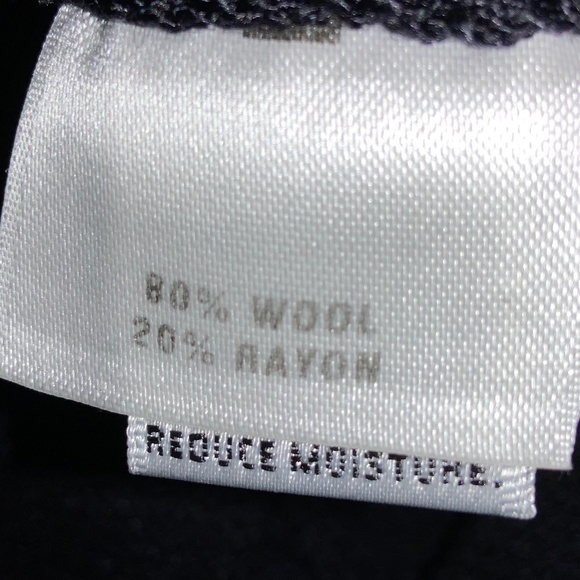 St John Collection Santana wool blend knit pants Sz 12 wide leg high waist - Picture 5 of 6